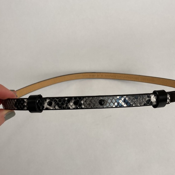 Nanette Lepore Two Tone Skinny Belt - Picture 6 of 8